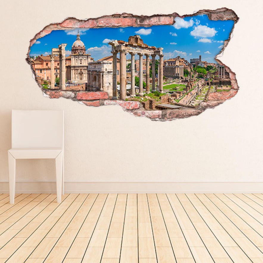 Vinilos agujero 3d foro romano italia