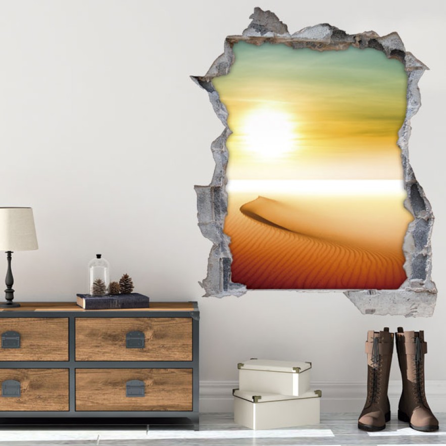Vinilos agujero 3d sol del desierto