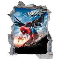 Vinilos agujero 3d spiderman película homecoming