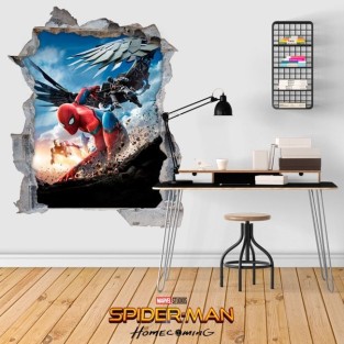 Vinilos agujero 3d spiderman película homecoming Vinilos agujero 3d spiderman película homecoming