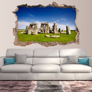 Vinilos agujero 3d stonehenge inglaterra Vinilos agujero 3d stonehenge inglaterra