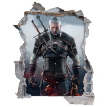 Vinilo agujero 3d the witcher 3 wild hunt