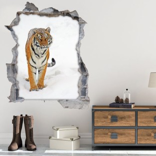 Vinilo decorativo 3d tigre siberiano Vinilo decorativo 3d tigre siberiano