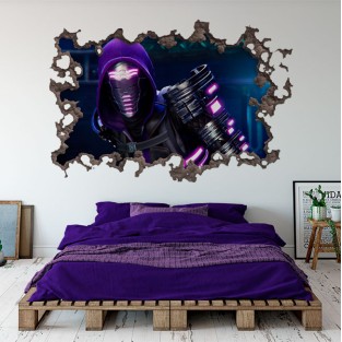 Vinilos agujero 3d tinkerer spider man miles morales