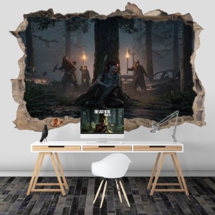 Vinilo agujero 3d videojuego the last of us 2