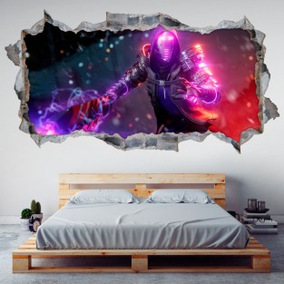 Vinilos adhesivos agujero 3d miles morales spider man