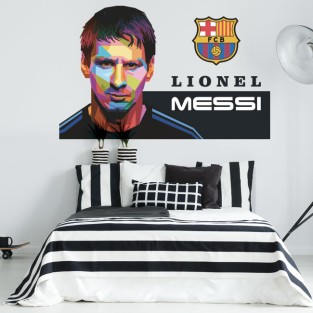 Vinilos decorativos lionel messi barcelona