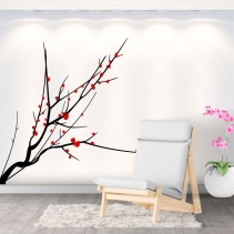 Vinilos adhesivos rama de árbol con hojas