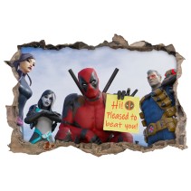 Vinilo decorativo 3d fortnite deadpool