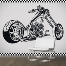 Vinilos decorativos moto chopper