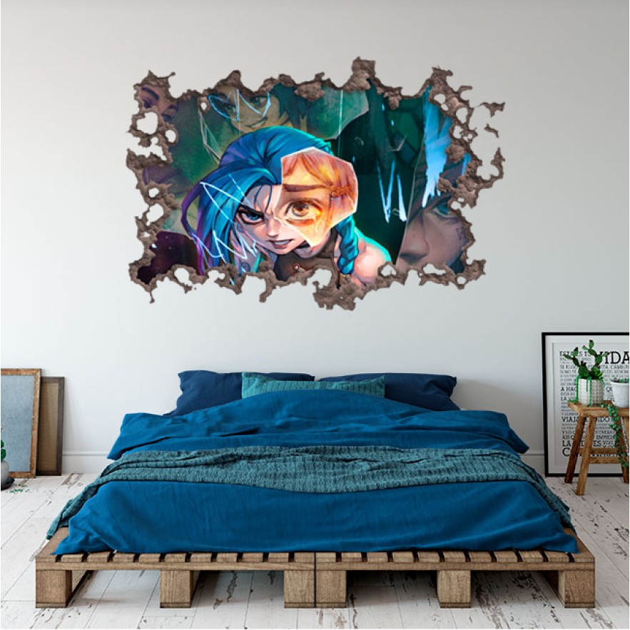 Vinilos decorativos agujero 3d arcane
