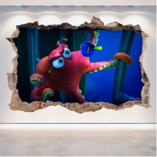 Vinilos agujero 3d disney hank buscando a dory Vinilos agujero 3d disney hank buscando a dory