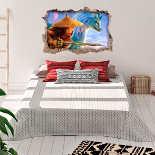 Vinilos decorativos efecto 3d raya y el último dragón Vinilos decorativos efecto 3d raya y el último dragón