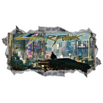 Vinilos agujero 3d videojuego cyberpunk 2077