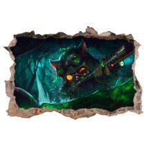 Vinilos agujero 3d videojuego league of legends