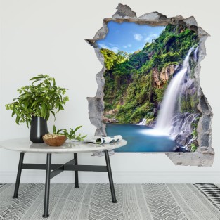 Vinilos agujero 3d cascadas basin des aigrettes