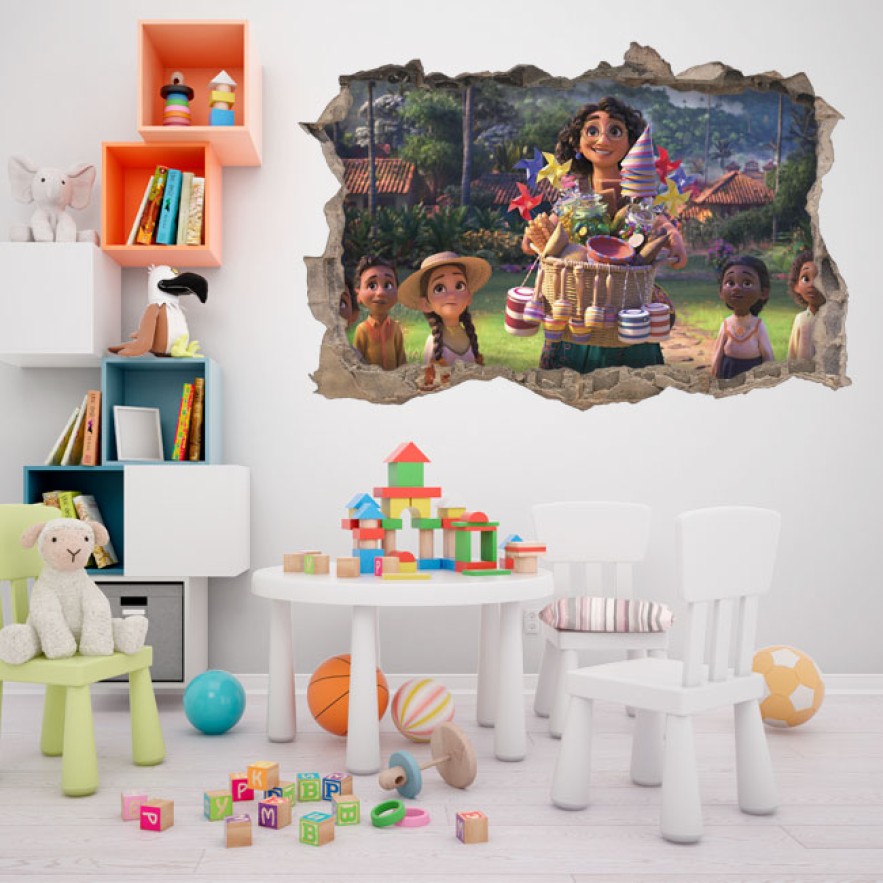 Vinilos agujero 3d disney película encanto