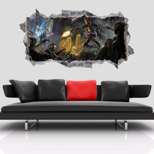Vinilos agujero pared 3d cyberpunk 2077 Vinilos agujero pared 3d cyberpunk 2077
