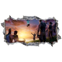 Vinilo o pegatina agujero pared 3d videojuego fortnite