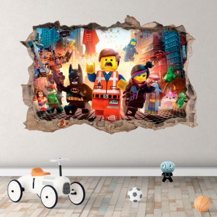 Vinilos agujero 3d the lego Vinilos agujero 3d the lego
