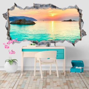 Vinilos agujero 3d amanecer playas côn đảo vietnam Vinilos agujero 3d amanecer playas côn đảo vietnam