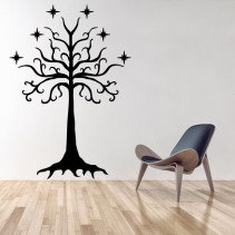 Vinilo decorativo árbol de gondor el señor de los anillos