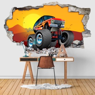 Vinilos monster truck bigfoot 3d Vinilos monster truck bigfoot 3d
