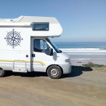 Vinilos decorativos para autocaravanas de rosa de los vientos