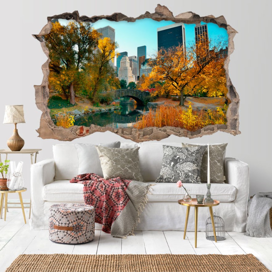 Vinilos agujero 3d central park new york