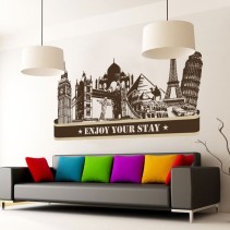 Vinilos ciudades enjoy your stay