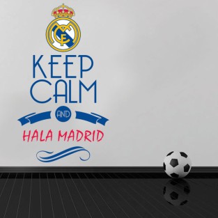 Vinilos de fútbol keep calm and hala madrid Vinilos de fútbol keep calm and hala madrid