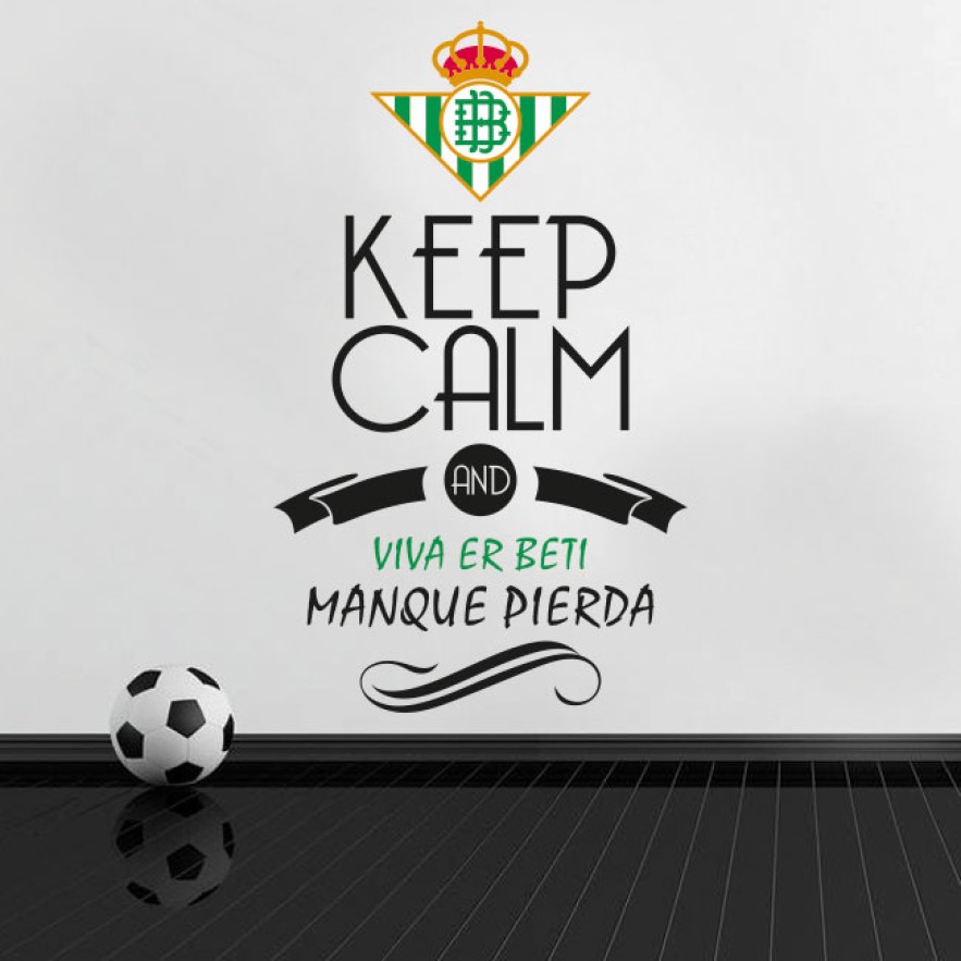 Vinilos fútbol keep calm and viva er beti manque pierda