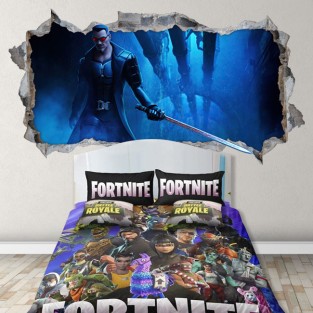 Vinilos videojuego fortnite agujero 3d