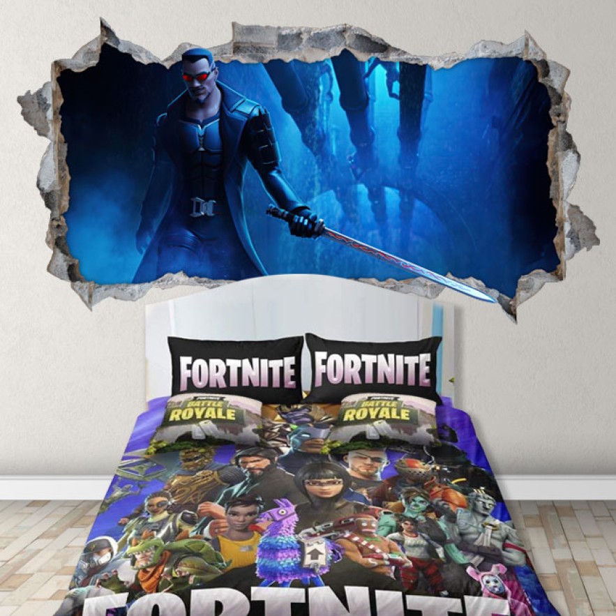 Vinilos videojuego fortnite agujero 3d