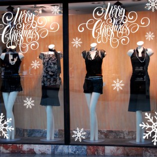 Vinilos decoración navidad comercios merry christmas Vinilos decoración navidad comercios merry christmas