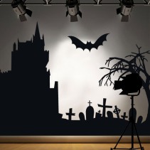 Vinilos siluetas ambiente halloween