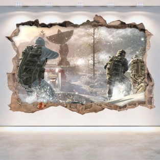 Vinilo agujero 3d call of duty black ops Vinilo agujero 3d call of duty black ops