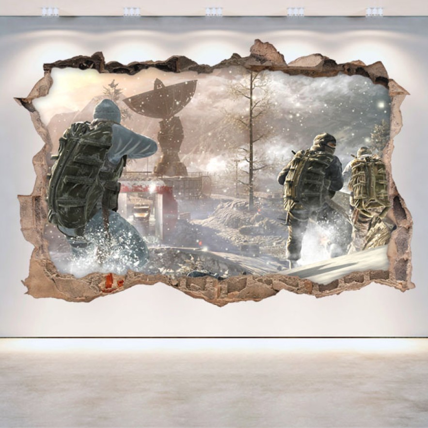 Vinilo agujero 3d call of duty black ops