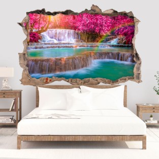 Vinilos agujero 3d cataratas kuang si