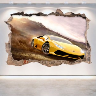 Vinilo agujero 3d videojuego forza horizon 2 Vinilo agujero 3d videojuego forza horizon 2