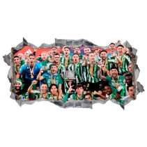 Vinilos agujero 3d fútbol real betis balompié celebración