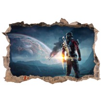 Vinilo agujero 3d mass effect andromeda