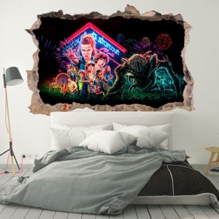 Vinilos agujero 3d netflix series tv stranger things Vinilos agujero 3d netflix series tv stranger things