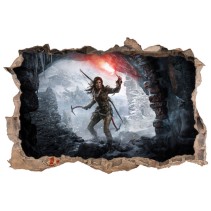 Vinilos agujero 3d rise of the tomb raider
