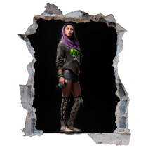 Vinilo agujero 3d sitara watch dogs 2
