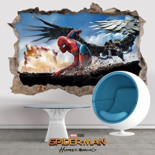 Vinilos agujero 3d spiderman homecoming Vinilos agujero 3d spiderman homecoming