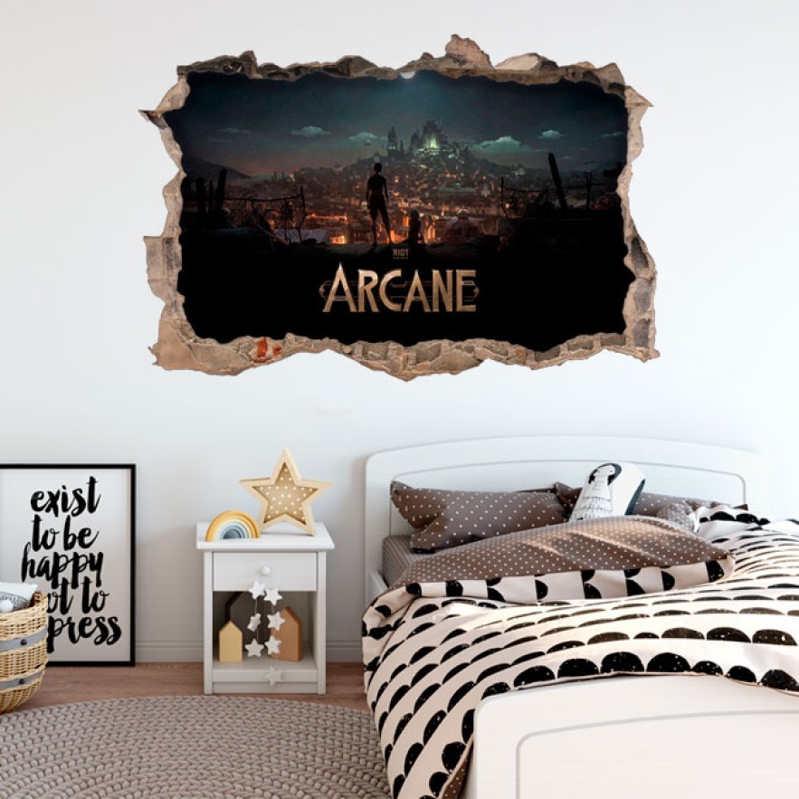 Vinilos agujero 3d arcane