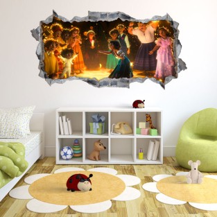 Vinilos película disney encanto agujero 3d Vinilos película disney encanto agujero 3d