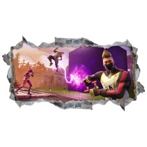 Vinilo agujero 3d batalla videojuego fortnite