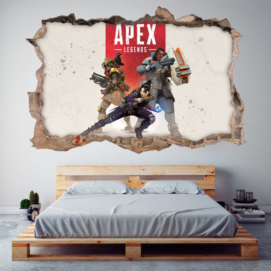 Vinilo decorativo 3d videojuego apex legends
